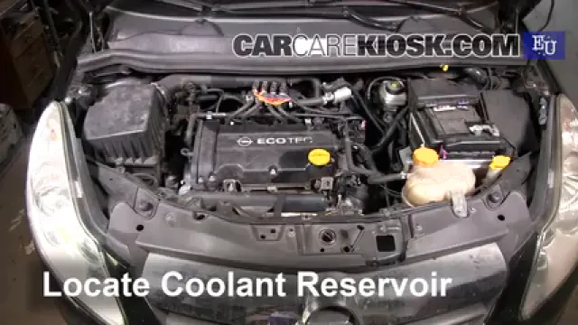 2008 Opel Corsa D 1.2L 4 Cyl. Antigel (Liquide de Refroidissement) Réparer les Fuites